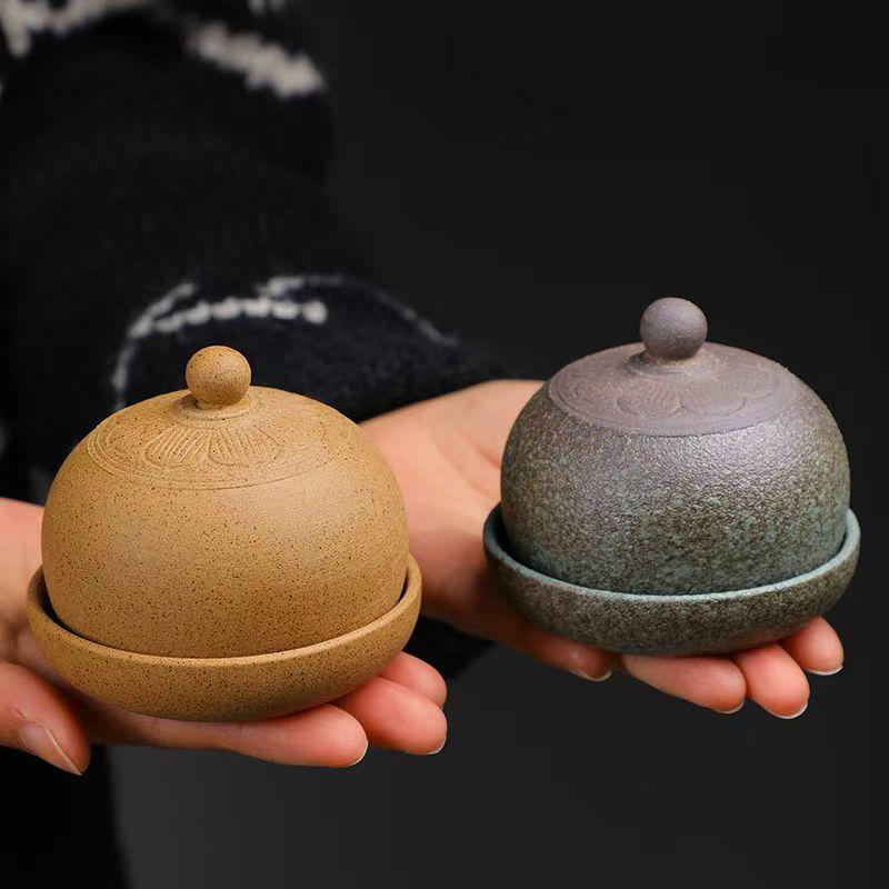 Keqi Retro Handcrafted Ceramic Coffee Cup & Saucer Set for Home & Office Tea