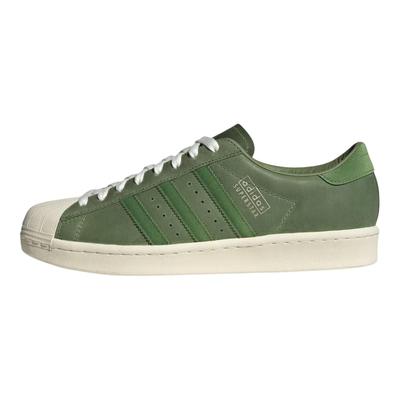 Tênis Superstar Vintage Crew Verde Unissex Artesanal-Verde Creme-Branco JI0318