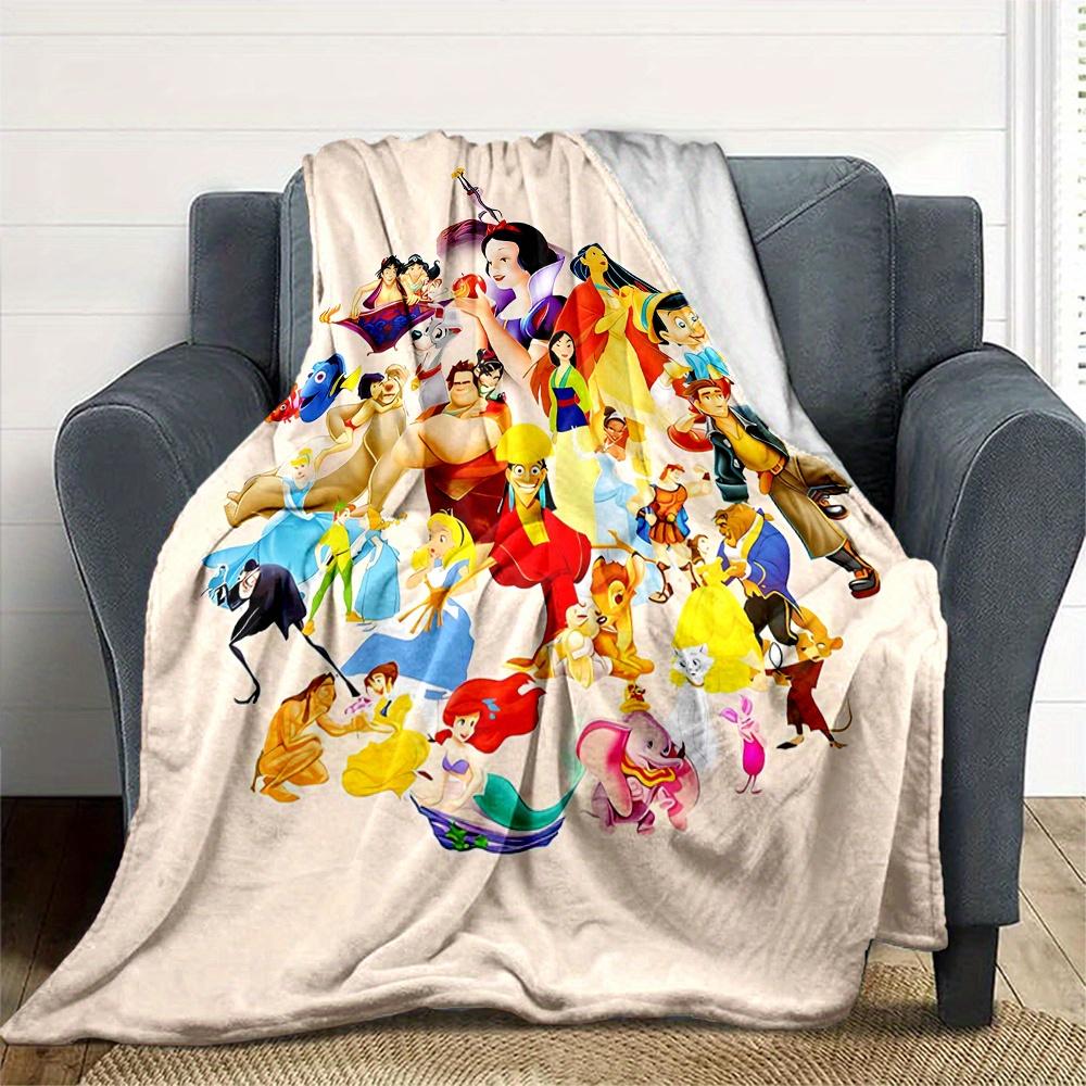 1pc, Disney Classic Characters Blanket Seasonal Home Decorative Throw for Room, Living Room, Travel, Camping, Car Blankets