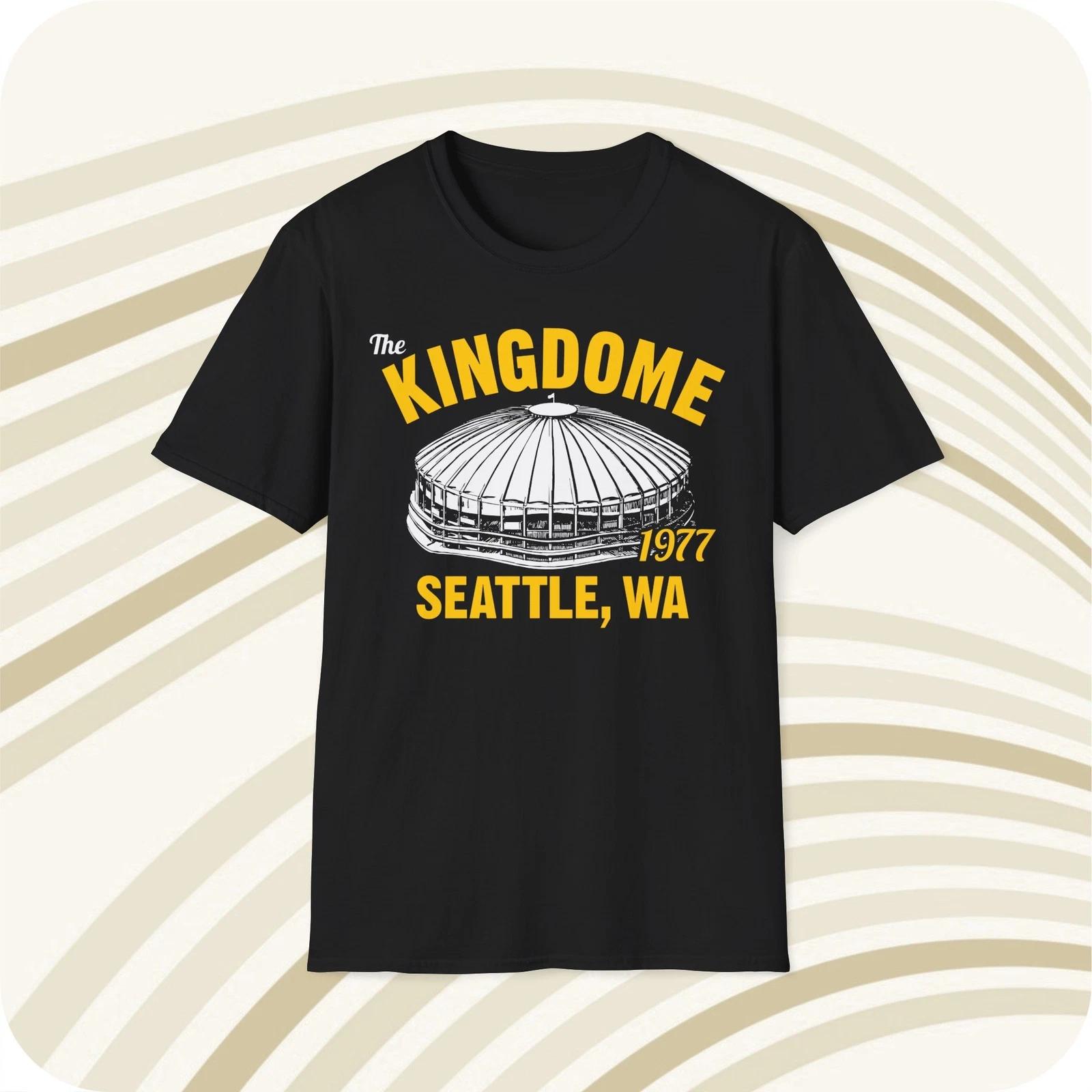 Throwbackmax The Kingdome 1977 Classic Cut Baseball T shirt - Seattle Mariners S
