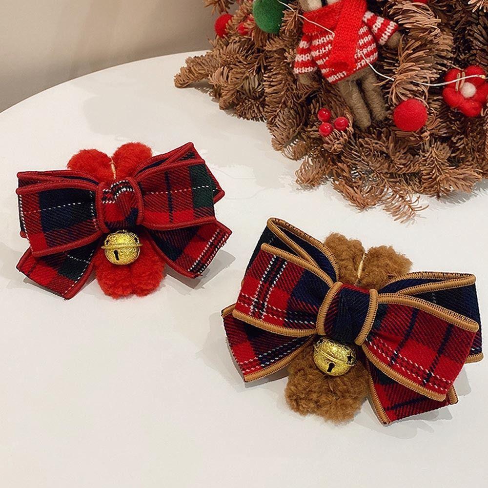 Hair Clip Bow Winter Christmas Shark Clip Korean Ponytail Holder Autumn Hairgrip Women Hair Claws