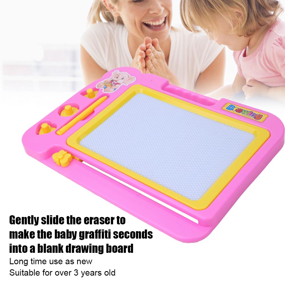 Children Drawing Board Puzzle Early Education Learning Black Plastic Writing Magnetic Sketchpad