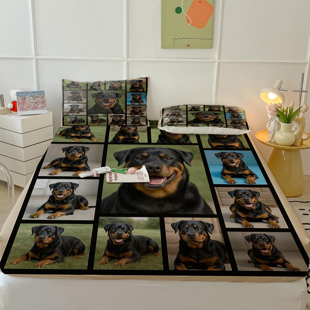 Animal Mattress Protective Cover Protective Cover Three-Piece Set, Digital Printing