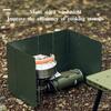 Outdoor Foldable Portable Cassette Stove with Wind Deflector & Gas Windshield (HeaterShield Enclosure)