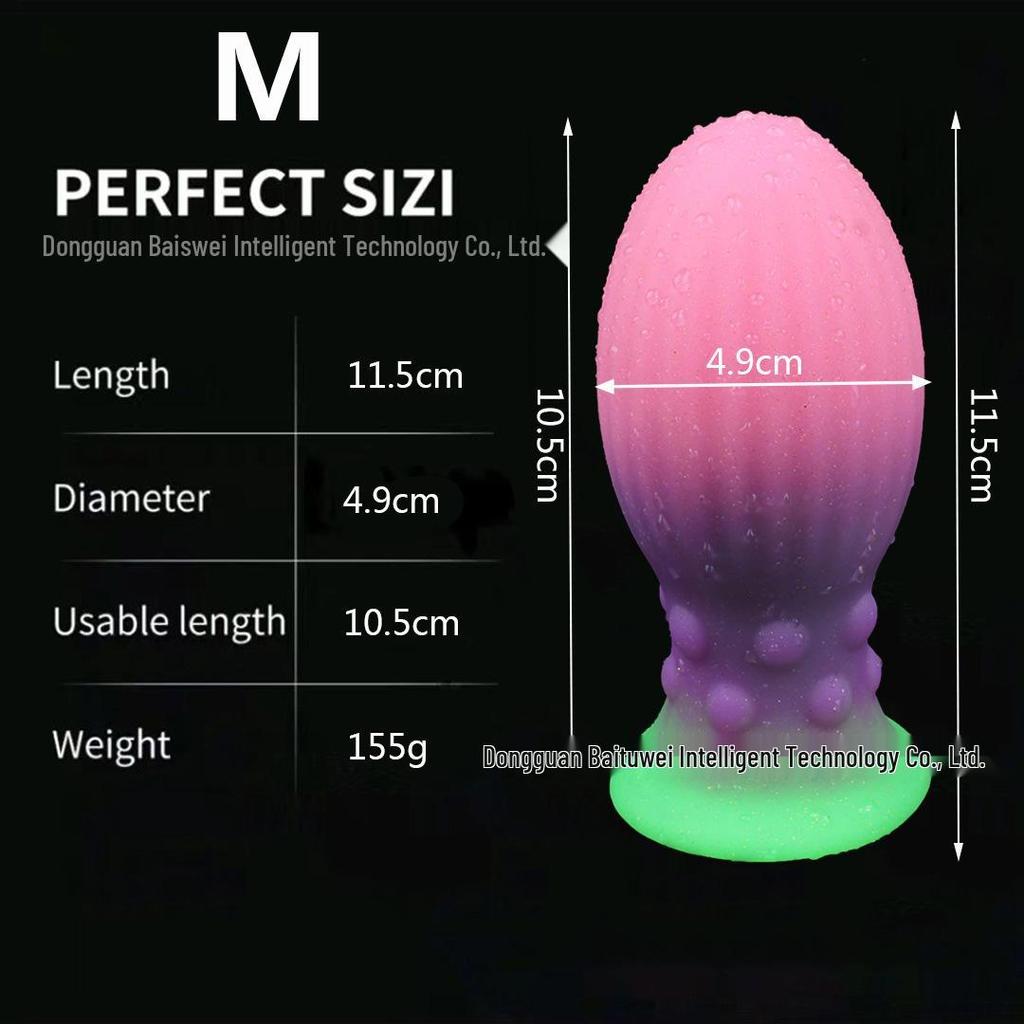 Super Thick Luminous Silicone Anal & Vaginal Dilator Toy for Men and Women