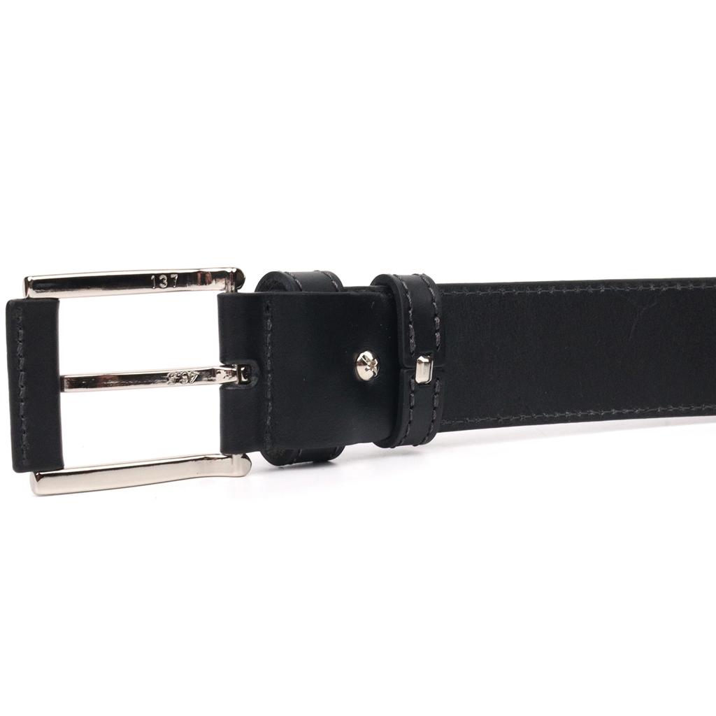 Reliable Men's Leather Belt GRANDE PELLE Leather Belt 21467 Black