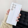 Handheld Silicone Elastic Wrist Strap Hard PC Phone Case For Samsung Galaxy S25 S24 S23 Ultra Plus Matte Clear Shockproof Cover