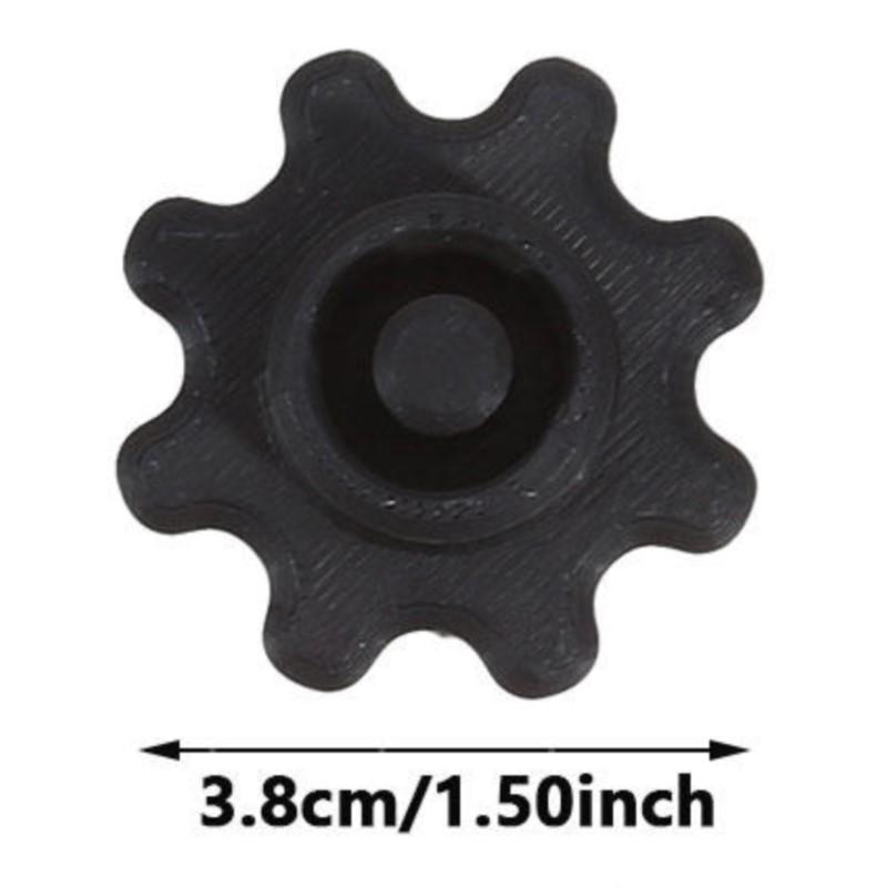 5pcs Flexible Gear-Style Tube Caps, Durable Plastic, Prevents Glue Hardening, For Silicone Repair, Outdoor Use