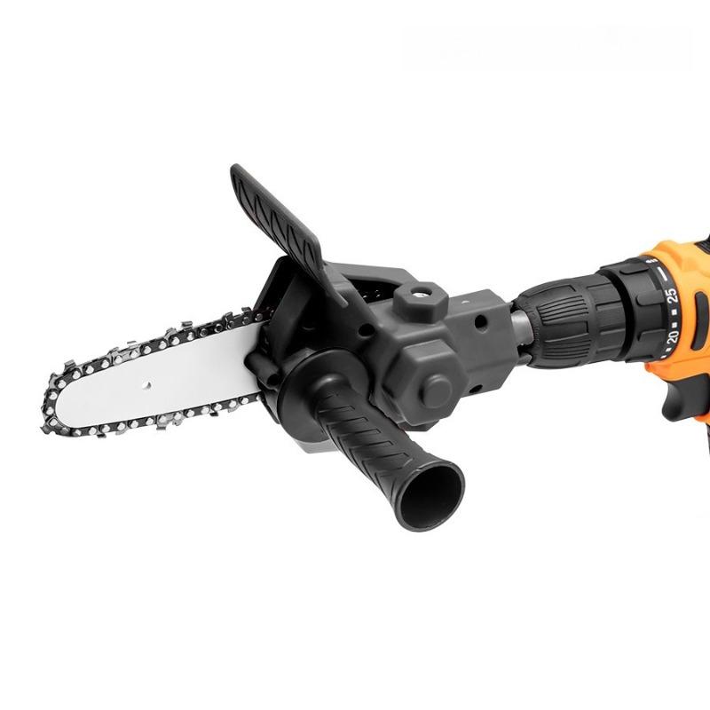 

4 Inch / 6 Inch Hand Drill To Chainsaw Converter Household Handheld Mini Electric Chain Saw Converter Head Power Tools Accessories 6 inches чорний