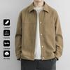 Retro Men's Lapel Jacket: Trendy, Loose-Fit, Plus Size Outerwear for Spring & Autumn