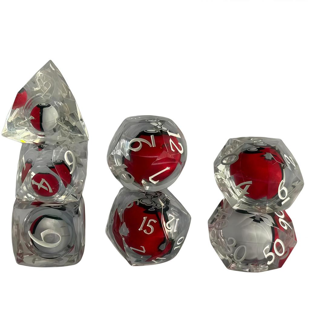 Resin Polyhedral Dice Set for DND, Dungeons & Dragons, COC, and Tabletop RPGs