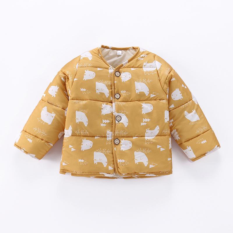 Children's Cotton Clothes Winter Boys' Quilted Girls Padded Cotton Clothes Korean Style Baby Cotton-Padded Jacket Outer Wear Thick Children's Clothing