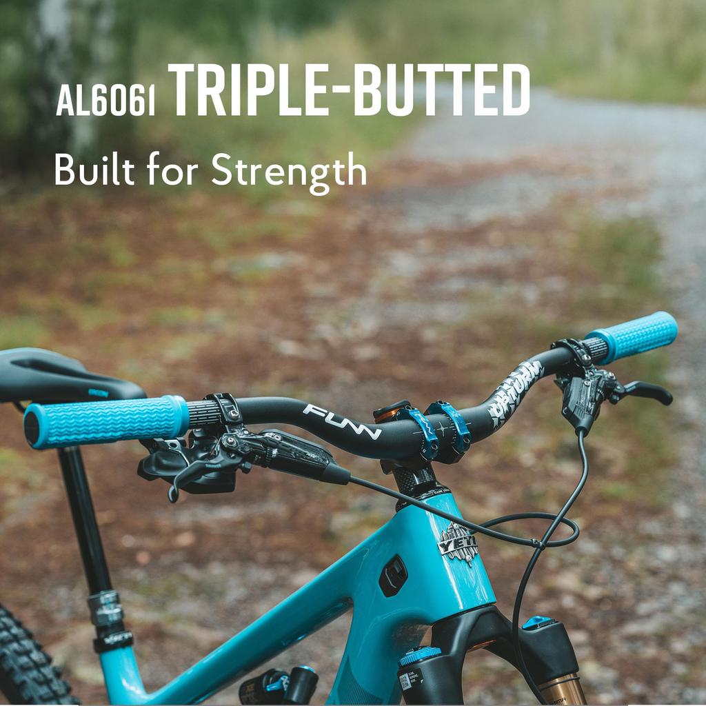 Funn Upturn High Rise Mountain Bike Handlebars Durable and Lightweight Alloy Riser Bicycle Handlebars with 35mm Bar 800mm for MTB and BMX Bikes -
