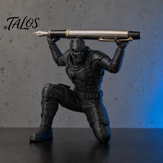 Tactical Hero Pen Stand, 3D Printed Desk Organizer, Action Figure Pencil Holder for Office, Collectible Gift