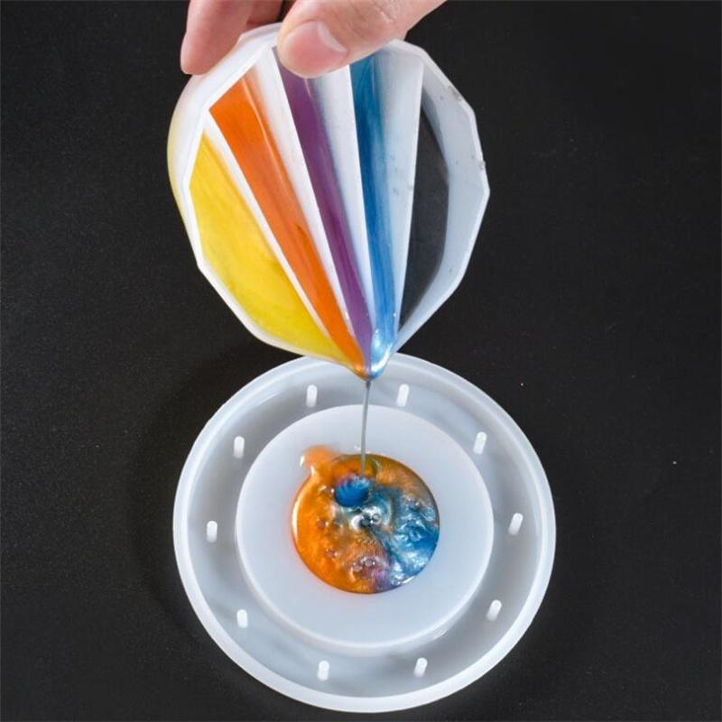 Silicone Epoxy Resin Mixing Cups Distribution Measuring Cup DIY Epoxy Resin Tools Jewelry Making Craft