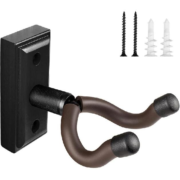 DIDA Guitar Wall Mount, Guitar Hanger, Silicone Pad, U-Shaped Guitar Wall Hanger Mount, Rotatable Guitar Holder Hook Stand Wall for Acoustic,