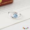 S925 Silver Ring for Women, Natural Crystal/Topaz/Garnet/Olivine Adjustable Jewelry Gift