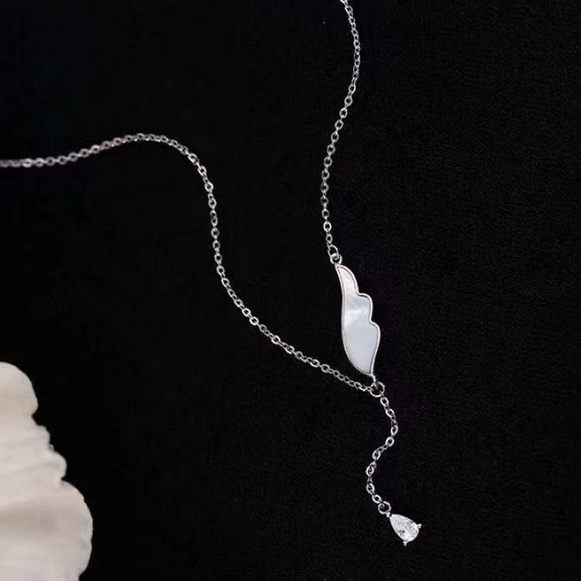 Angel Wings Necklace Light Luxury Fashion Temperament High Sense Angel Wings Simple Versatile Accessories