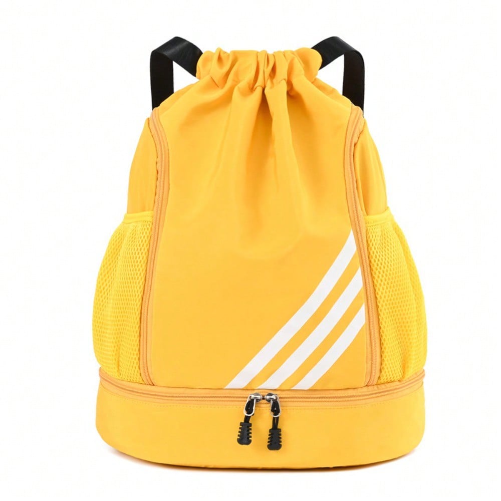 New Bundle Mouth Double Shoulder Back Large Capacity Light Dry and Wet Separation Swimming Travel Basketball Bag