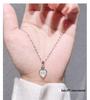 White Mother of Pearl Heart S925 Sterling Silver Necklace - Elegant and Versatile Clavicle Chain with a Niche Luxury Design for Women