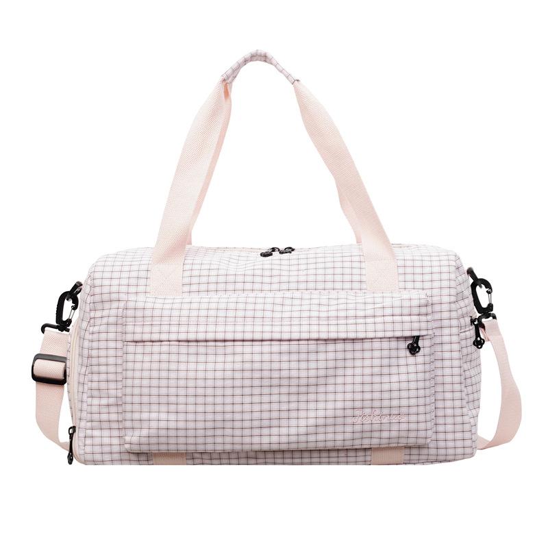 

New large-capacity dry and wet separation portable travel bag luggage bag outdoor sports yoga fitness bag storage bag рожевий