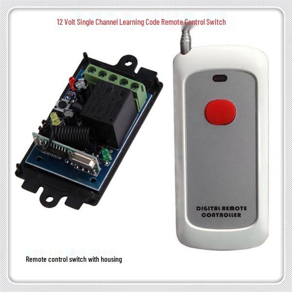 Smart Learning 12V 1-Channel DC Remote Control Switch with High-Power Remote Single Channel Remote Switch