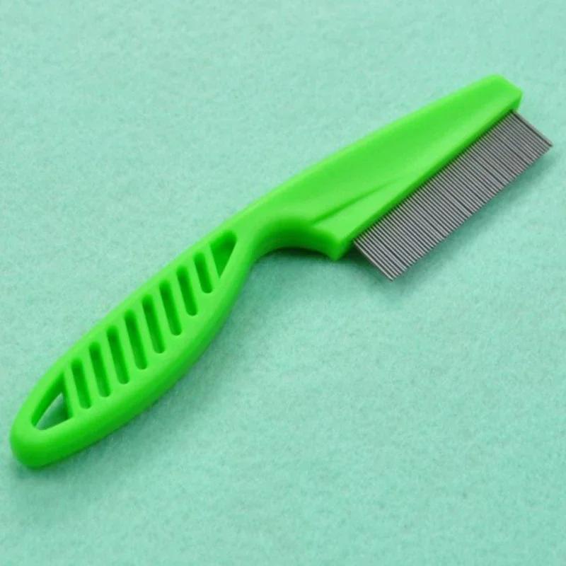 Pet Cat Dog Flea Comb for Home Animal Care, Stainless Steel Comfort Flea and Hair Grooming