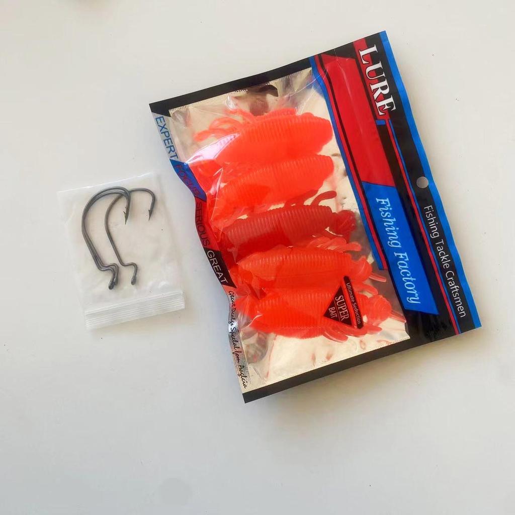 Black Fish Lure: Floating Soft Bait - Imitation Mandarin Fish & Frog for Long Cast Wild Fishing