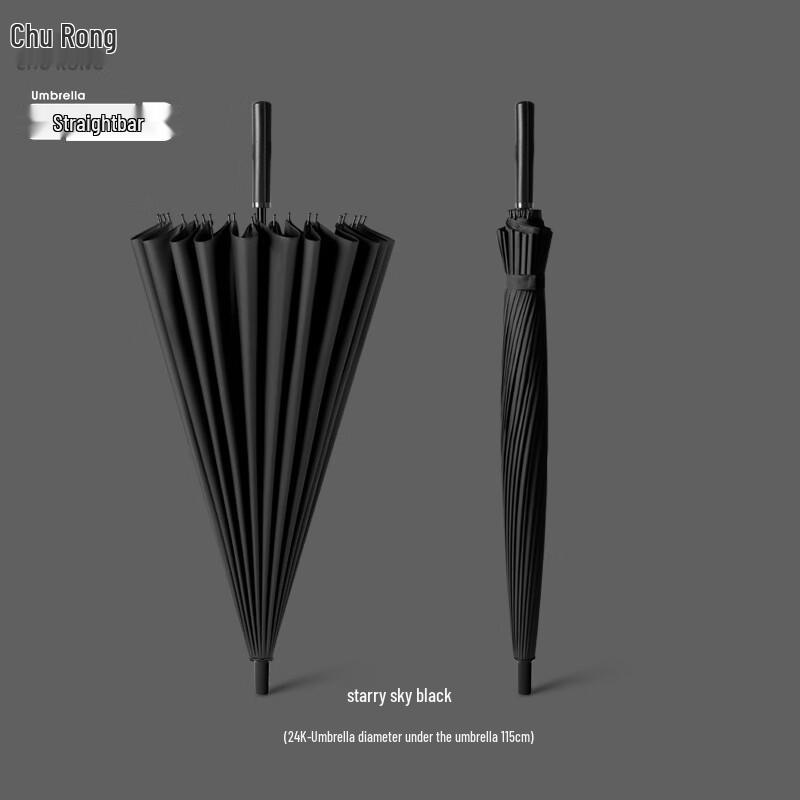 Churong Oversized 24-Rib Manual Straight Double Umbrella
