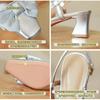 French bow one-word buckle with high heels thick heel this year's new bag head sandals summer square head empty single shoes