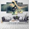Canvas Painting Wall Art Pictures 5 Pieces The beauty eyes in love world Modular Wallpapers Print for living room Home Decor