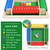 Four-Sided Flip Card Games Intellectual Educational Game Box Dice Toys Parent-Child Games Shut Wooden Number Game Board Games