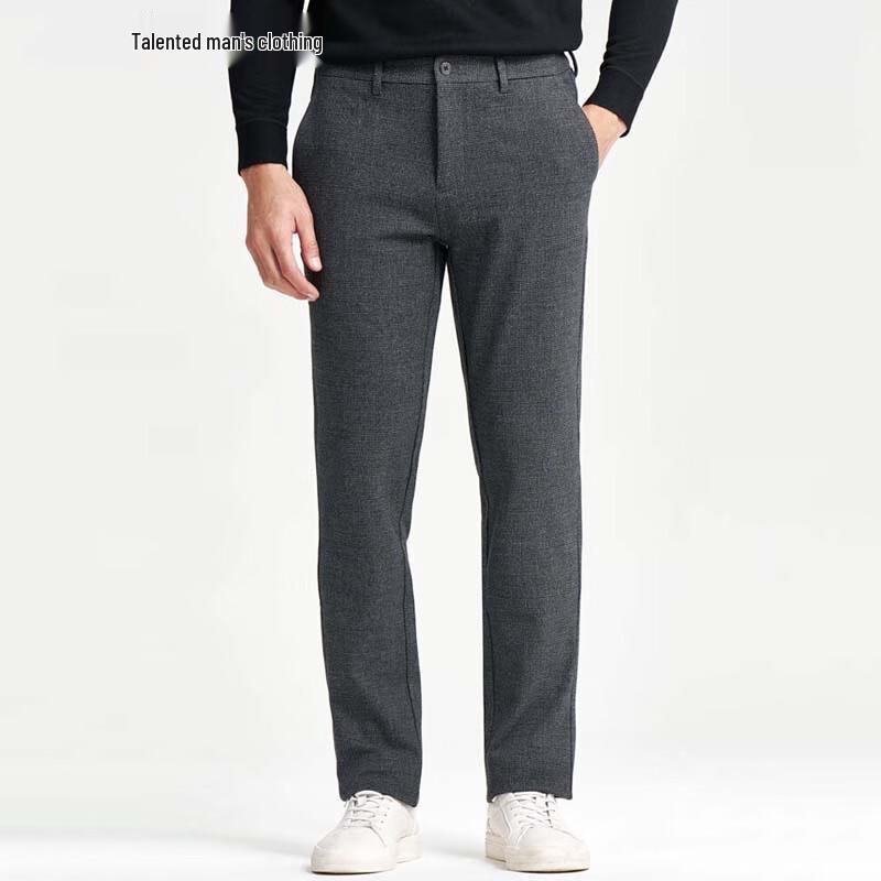 

TRIES Men s Fine Check Drape Trousers 98