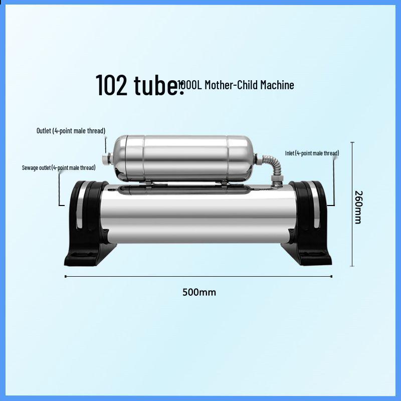 Stainless Steel Water Purifier for Milk Tea Shops - Large Flow Ultrafiltration Kitchen Tap Filter