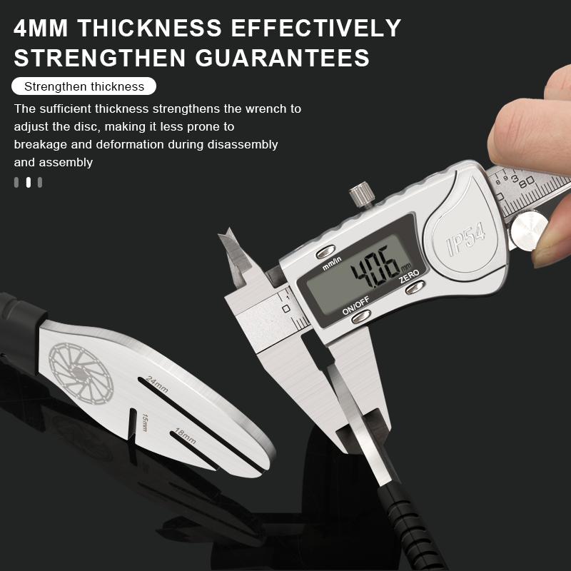 Bicycle Hydraulic Oil Disc Piston Push Bike Disc Rotor Alignment Tool Cycling Disc Brake Correction Wrench Adjustment Tool