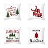 Cheerful Christmas Themed Pillow Case Cushion Cover For Joyful Holiday Decor