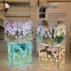 Tulip Flower Cube Night Light DIY Kit - Romantic Qixi Gift for Couples and Girlfriends