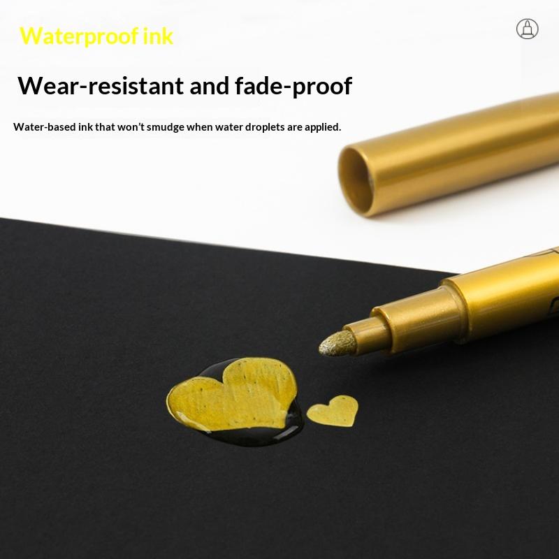 Tombstone Marker Pen Quick Dry Oil Based Paint Pen Weather Resistant For Cemetery Maintenance Office Supplies, Painting Tools