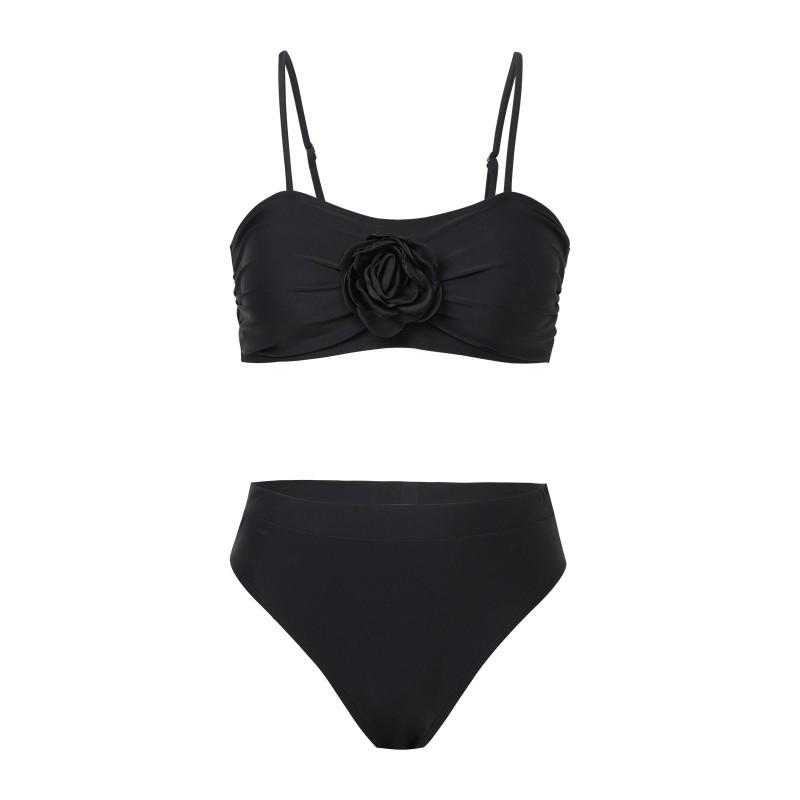 

Swimwear Swimsuit Bikini Beach Vacation Three-piece Short Skirt S чёрный