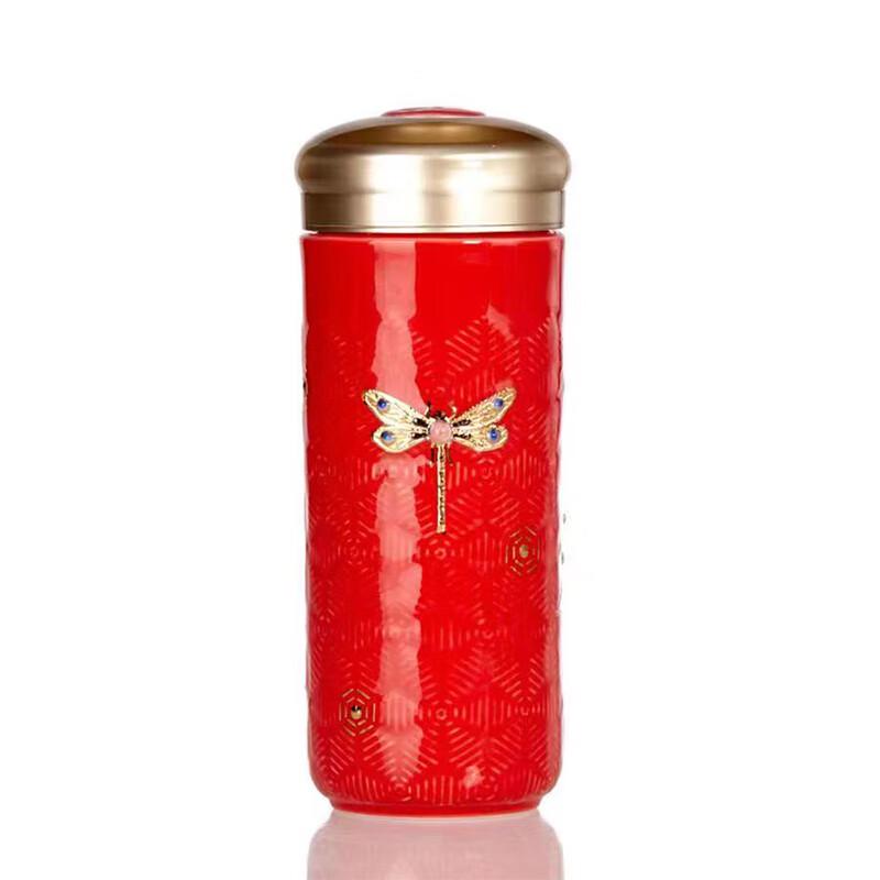 Kantharos Dragonfly Double-Layer Ceramic Travel Mug 330ml