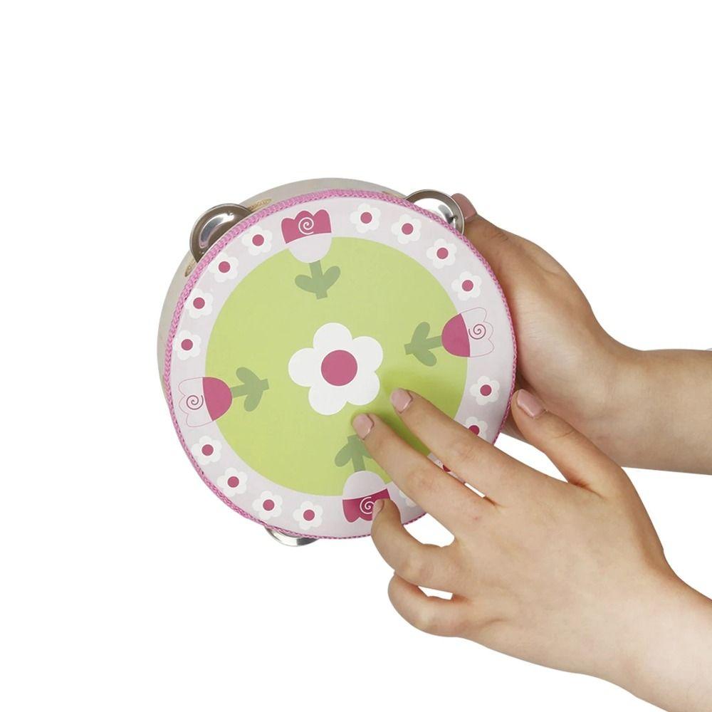 Music Toys Children Hand Drum 6 Inches Kids Bell Drum Tambourine  Percussion Instrument