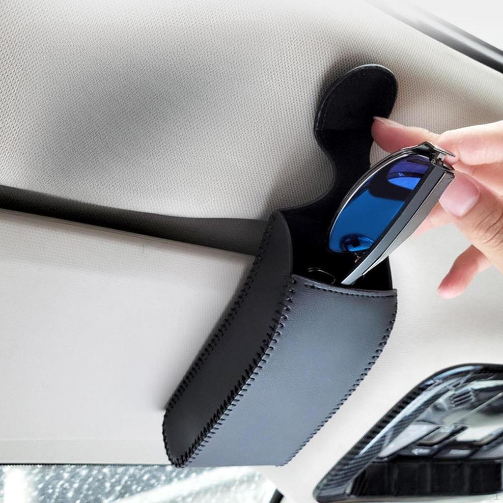 Car Sun Visor Sunglasses Holder Eyeglasses Organizer Easy Installation Compact Glasses