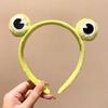 Cosplay Party Cute Green Frog Headband Woman Girls Makeup Washing Face Headwear