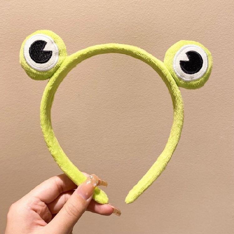 Cosplay Party Cute Green Frog Headband Woman Girls Makeup Washing Face Headwear