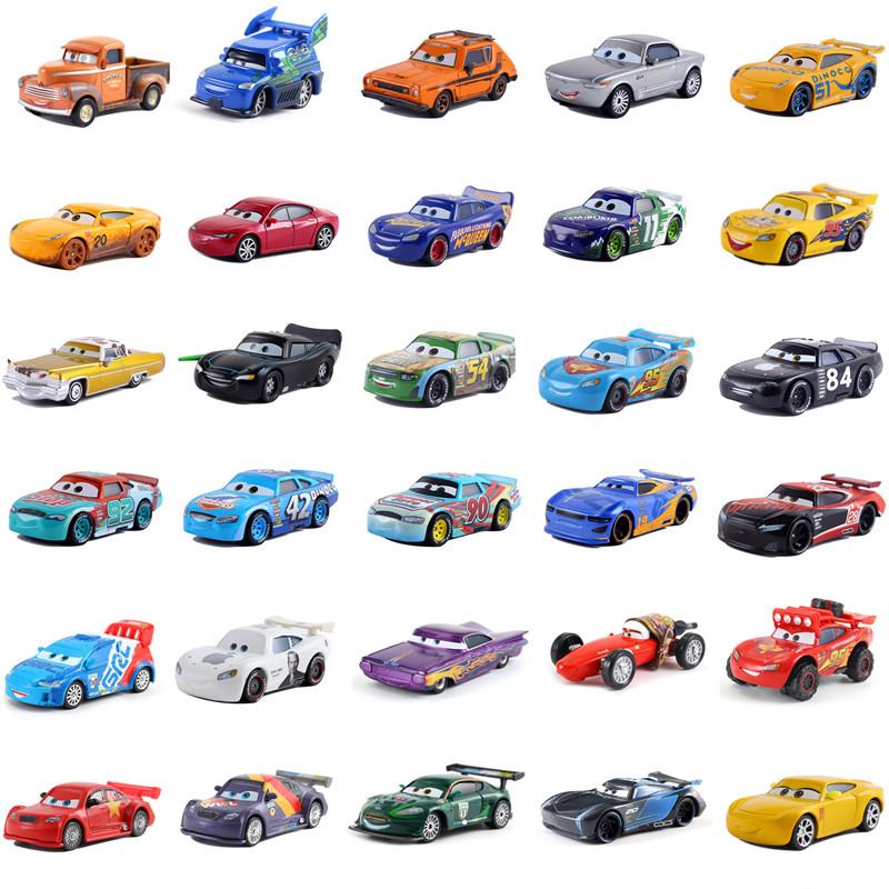 1:55 Genuine Cars Pixar Cars 3 Lightning Mcqueen Jackson Storm Mater Ramirez Diecast Metal Alloy Toys Kids Birthday Gift