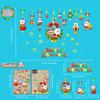 2PCS PVC Christmas Window Stickers Snowman Snowflake Santa Claus Window Electrostatic Sticker Merry Christmas Decals Home Decoration