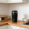 380ml Stainless Steel Silicone Coffee Cup, Fashionable Insulated Mug, Creative Portable Handle Tumbler, Car Cup