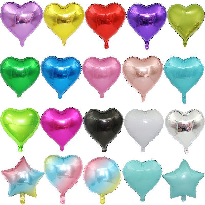 18\" Heart-Shaped Foil Balloon - Wedding, Engagement, Love Decoration