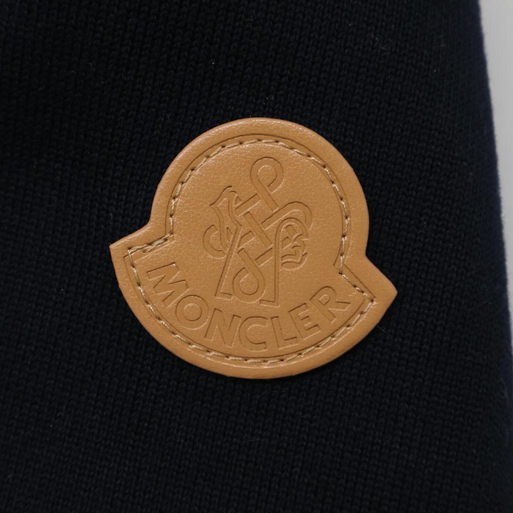 MONCLER [New/24 Year Made] K10919B00003 Padded Snake-Quilted Denim Cardigan Denim x knit down jacket Jacket M IndigoUsed