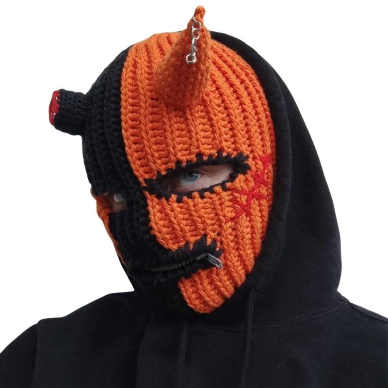 

Knitted Hat For Halloween Party Funny And Quirky Costume Hat For Adults And Kids Breathable Warm And Windproof Style C